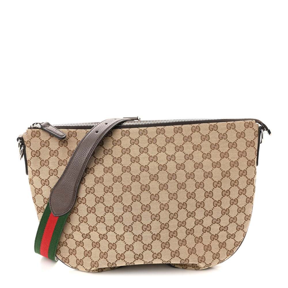 Gucci Calfskin Web Medium B Shoulder #234571G16B